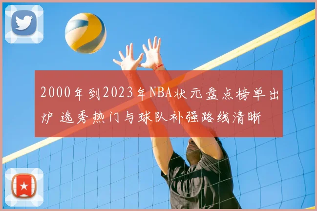 2000年到2023年NBA状元盘点榜单出炉 选秀热门与球队补强路线清晰